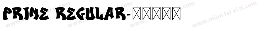 Prime Regular字体转换